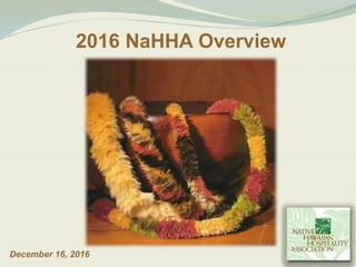2016 NaHHA Overview
December 16, 2016
 