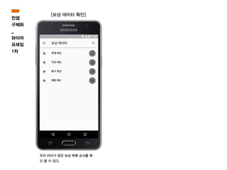 우리 아이가 얻은 보상 목록 순서를 확
인 할 수 있다.
[보상 데이터 확인]
컨셉
구체화
_
와이어
프레임
1차
 