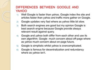 Differences Between Yahoo and Google Search Algorithms for Keyword Strategy