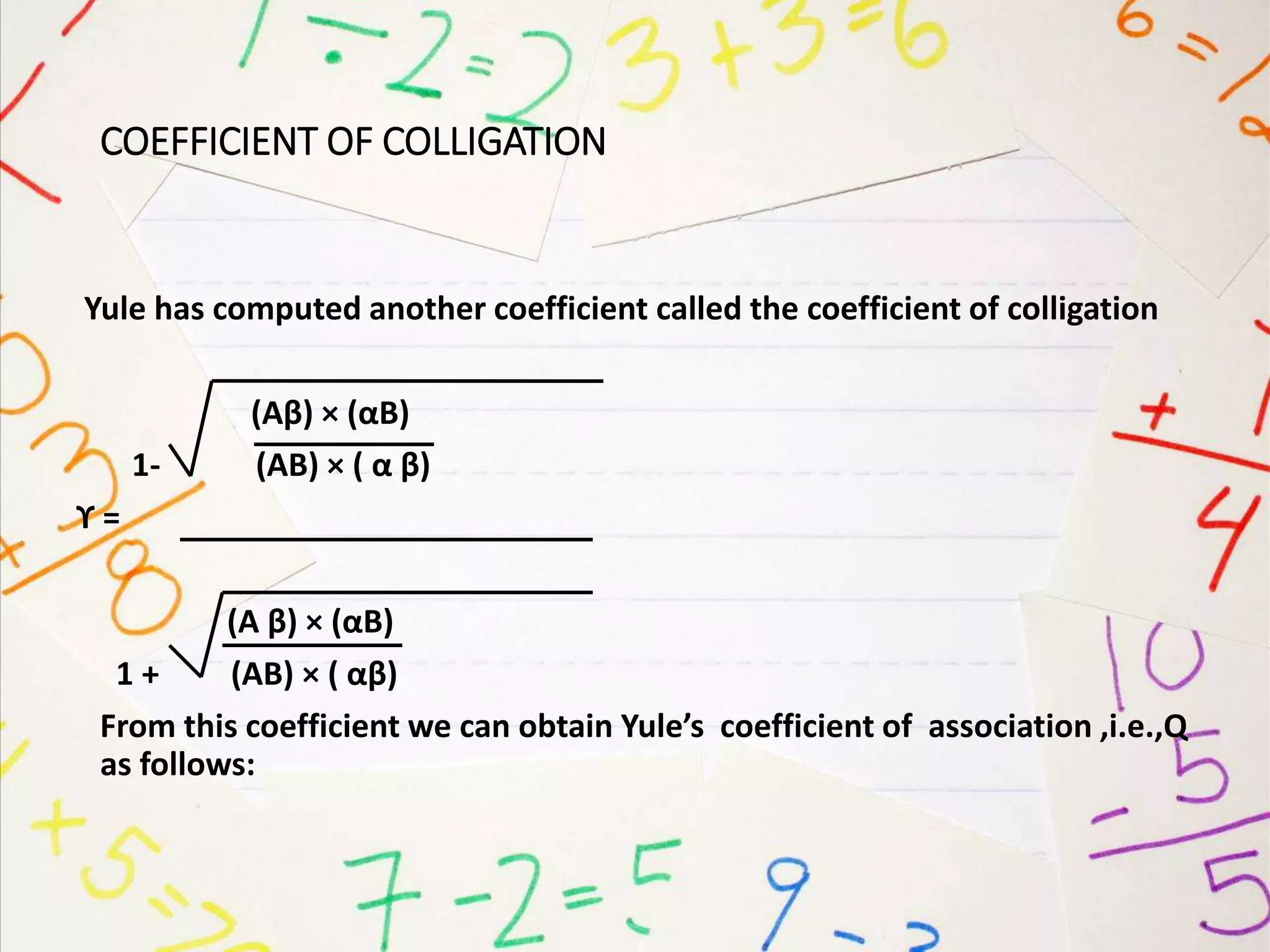 Colligation Example association of attributes | PPTX