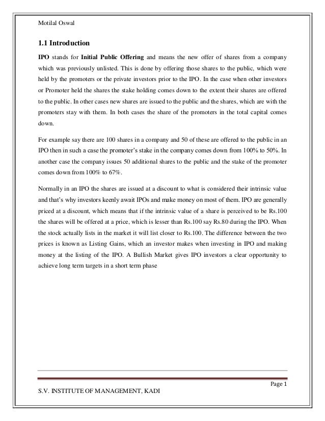 Ipo stands for job application