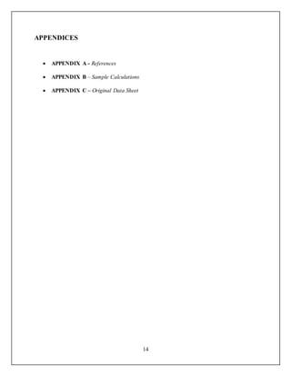 Lab Report Conduction With Free Convection | DOCX