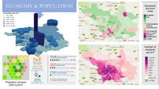 CONOMY & POPULATIONECONOMY & POPULATION
Population increase
2002 to 2013
 