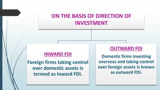 FDI (Foreign Direct Investment) | PPT