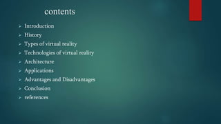 virtual reality ppt | PPTX