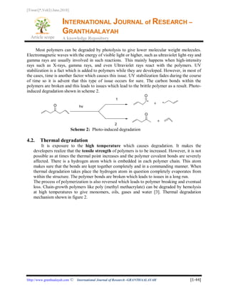 RECENT DEVELOPMENT OF BIODEGRADATION TECHNIQUES OF POLYMER | PDF