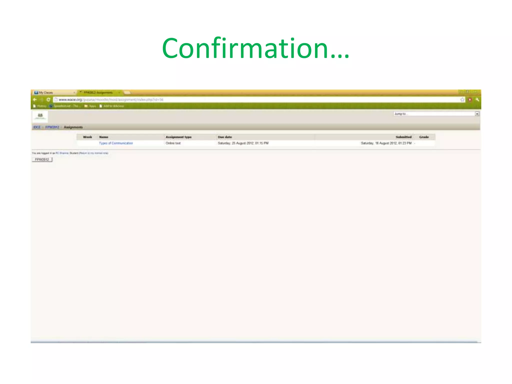 E Assessment Through Moodle Ppt