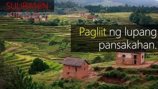 SEKTOR NG AGRIKLTURA 