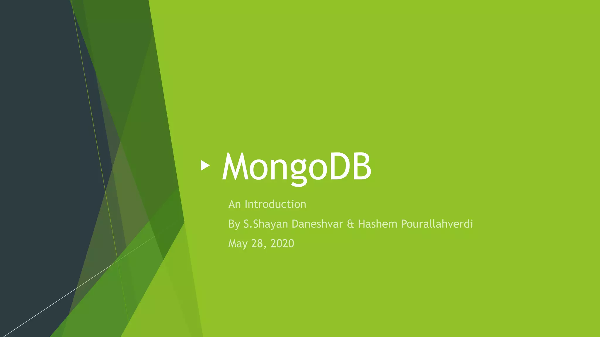 MongoDB
 