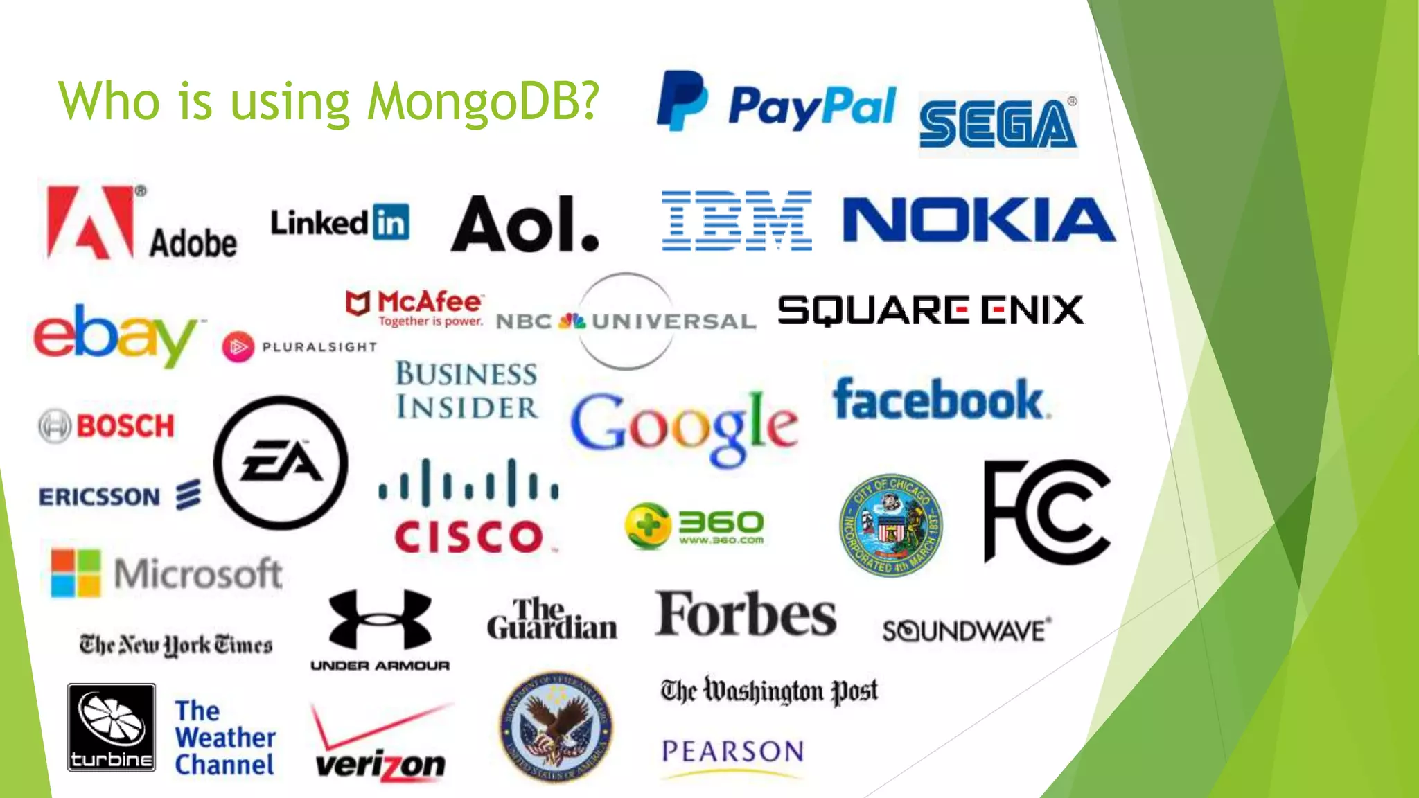Who is using MongoDB?
 