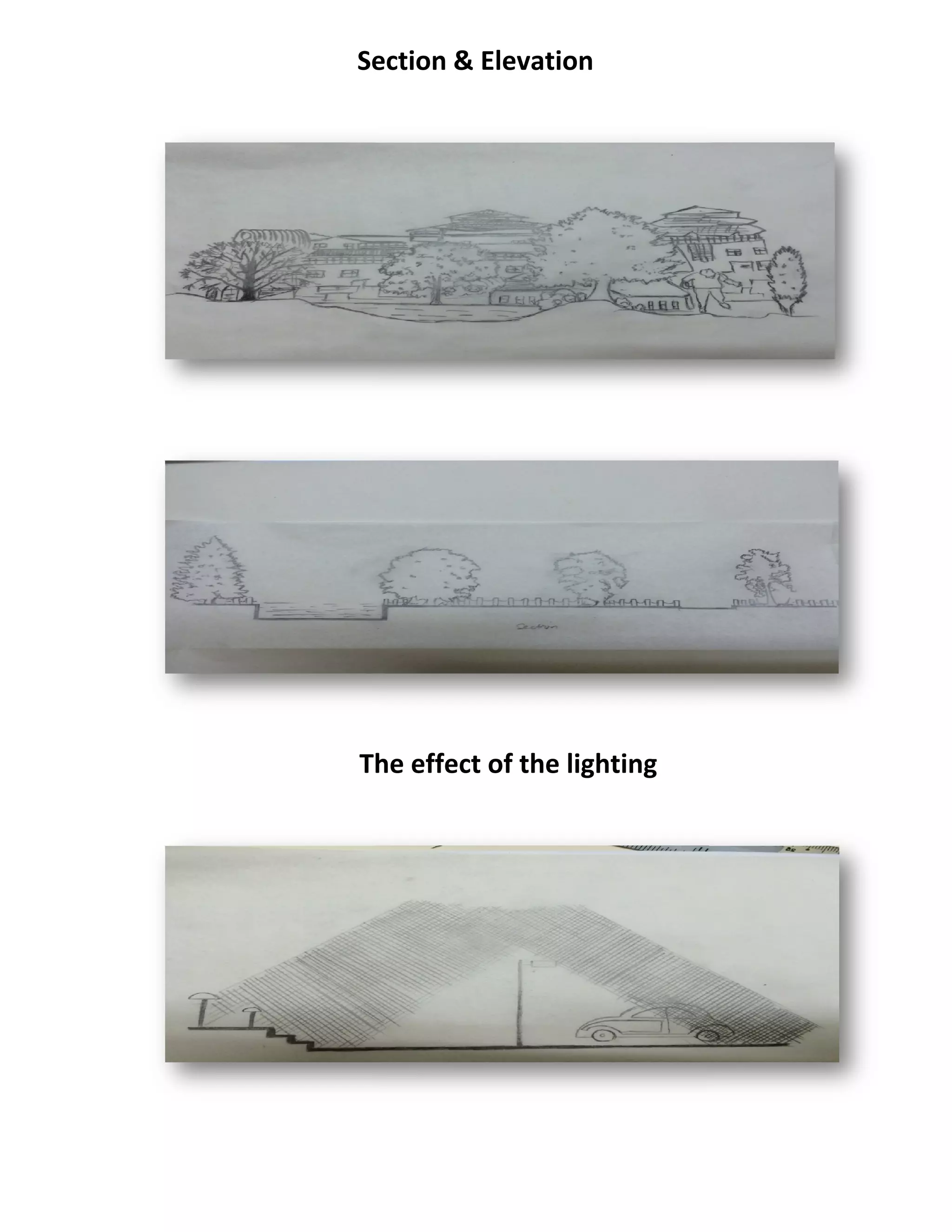 Section
The effect of the lighting
Section & Elevation
The effect of the lighting
 