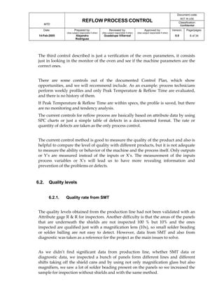 Final report reflow process control | PDF
