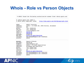Whois - Role vs Person Objects
 