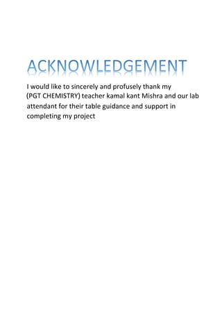 Bioproject Acknowledment Biomolecules pdf | PDF