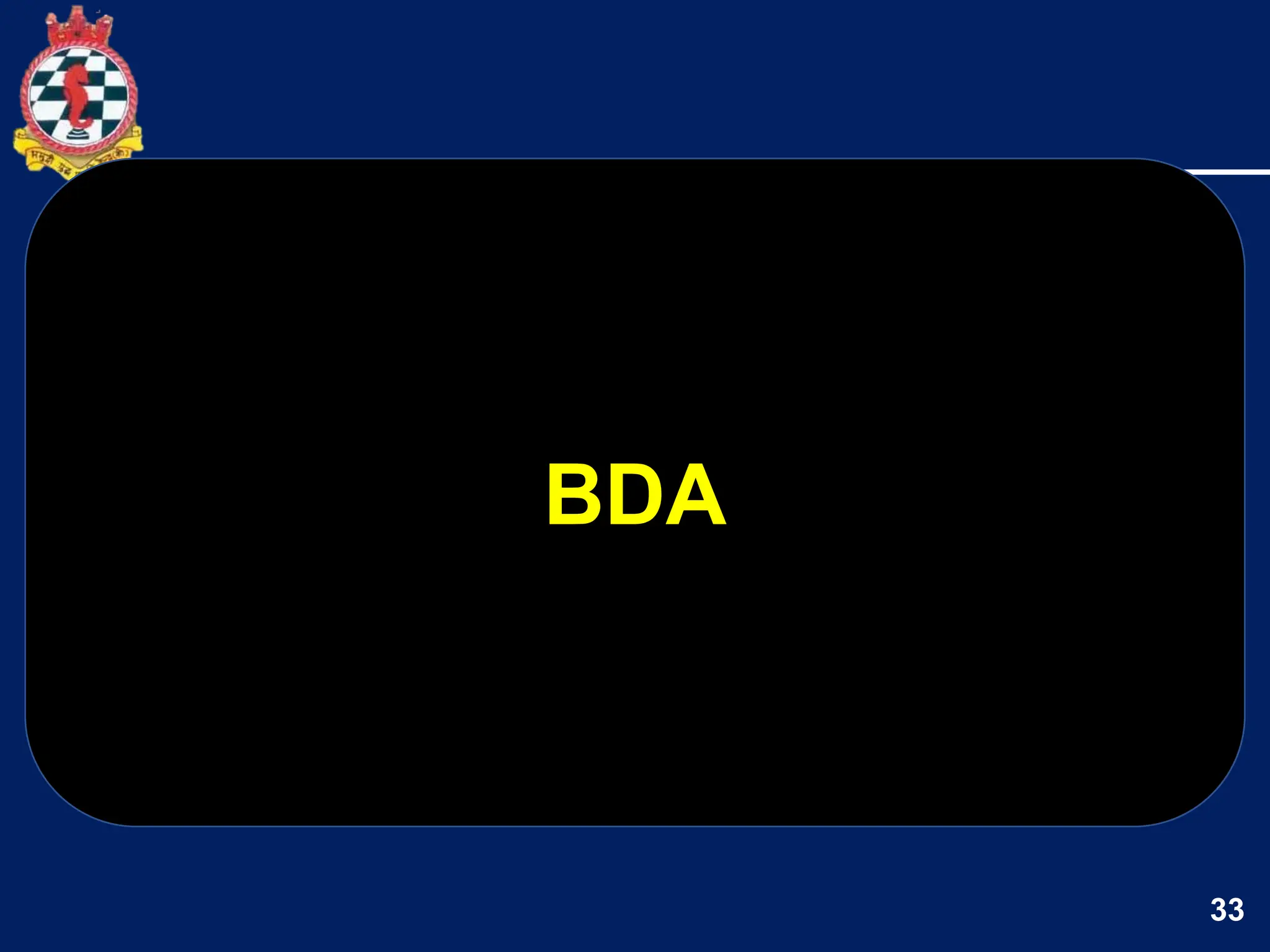 33
BDA
 
