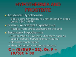 COLD INJURIES: DESCRIPTION, TREATMENT AND PREVENTION | PDF