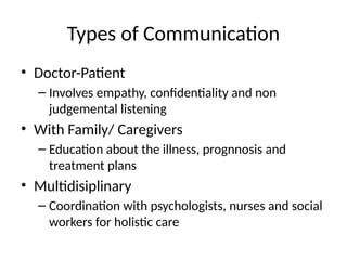 Final communication in medicine with patients | PPTX
