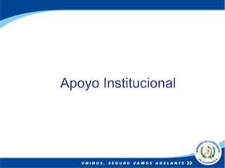 Apoyo Institucional 