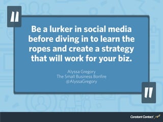 50 Expert Tips for Getting Started on Social Media Slide 17