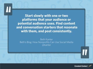 50 Expert Tips for Getting Started on Social Media Slide 23