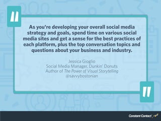50 Expert Tips for Getting Started on Social Media Slide 24
