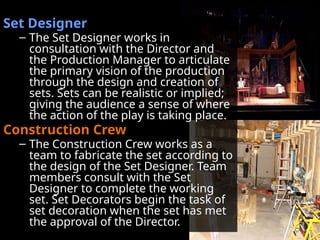 Production Designer Set Example Final-6 Stage Production of Theater Play | PPT
