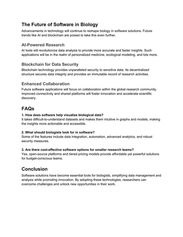 A Biologist’s Guide to Managing Complex Data with Software Solutions.docx