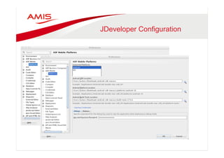 JDeveloper Configuration 
 