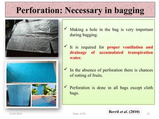 Pre-harvest fruit bagging in major fruit crops | PPTX