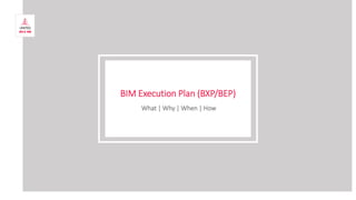 BIM Execution Plan (BXP/BEP)
What | Why | When | How
 