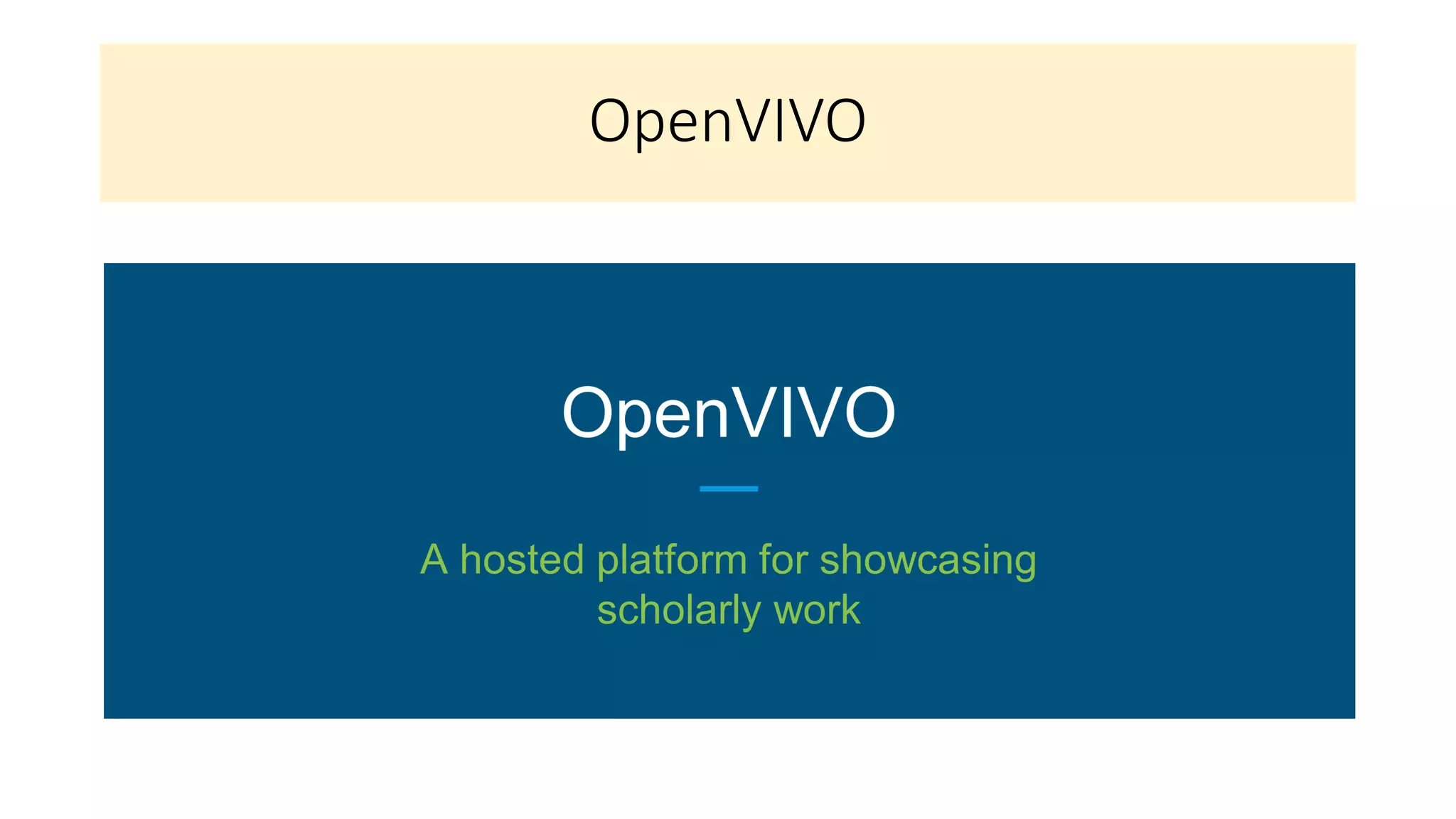OpenVIVO
 