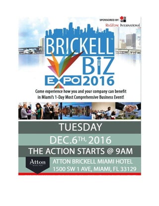 Event Alert | Brickell Biz Expo 2016 | December 6th