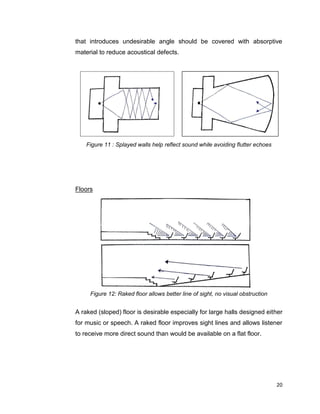 Project 1 : Auditorium - A Case Study of Acoustic Design | PDF