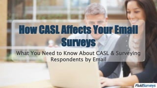 What You Need to Know About CASL & Surveying
Respondents by Email
How CASL Affects Your Email
Surveys
 