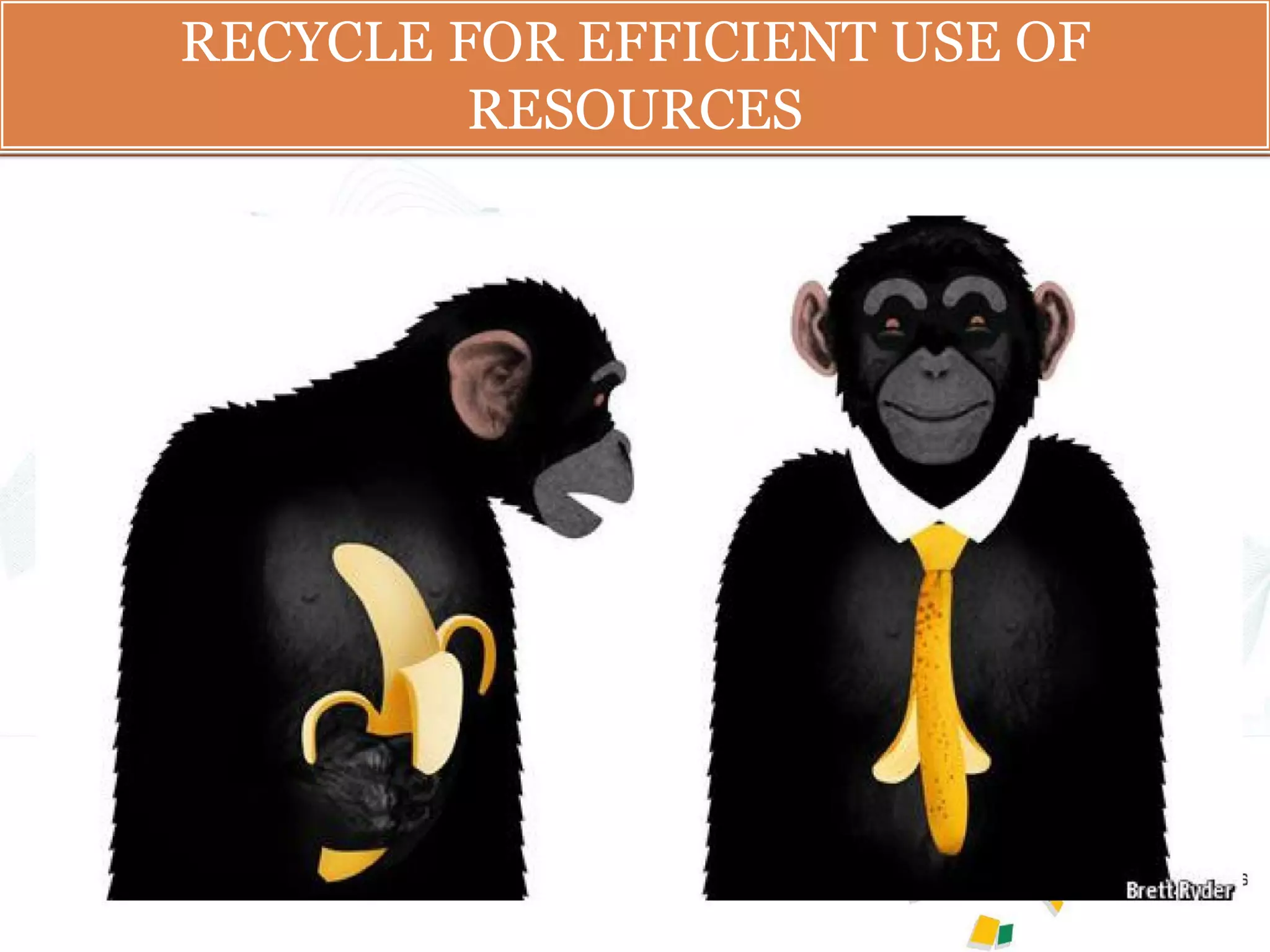 What is basic infrastructure?
RECYCLE FOR EFFICIENT USE OF
RESOURCES
59
 