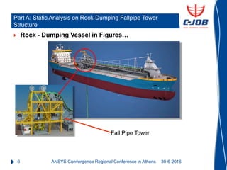 6
 Rock - Dumping Vessel in Figures…
Part A: Static Analysis on Rock-Dumping Fallpipe Tower
Structure
30-6-2016
Fall Pipe...