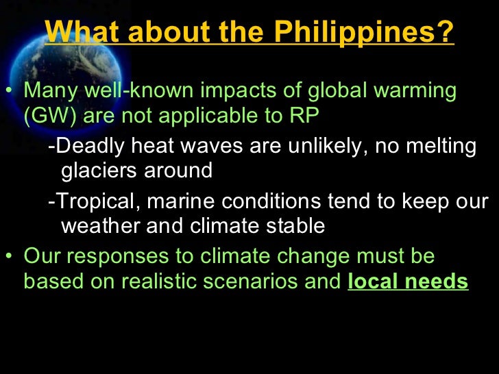 Essay about global warming in the philippines