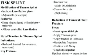 Comprehensive Guide to Traction and Splints in Orthopedic Care | PDF