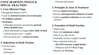 Comprehensive Guide to Traction and Splints in Orthopedic Care | PDF