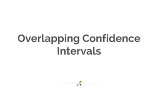 Overlapping Confidence
Intervals
 