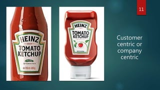Customer
centric or
company
centric
11
 