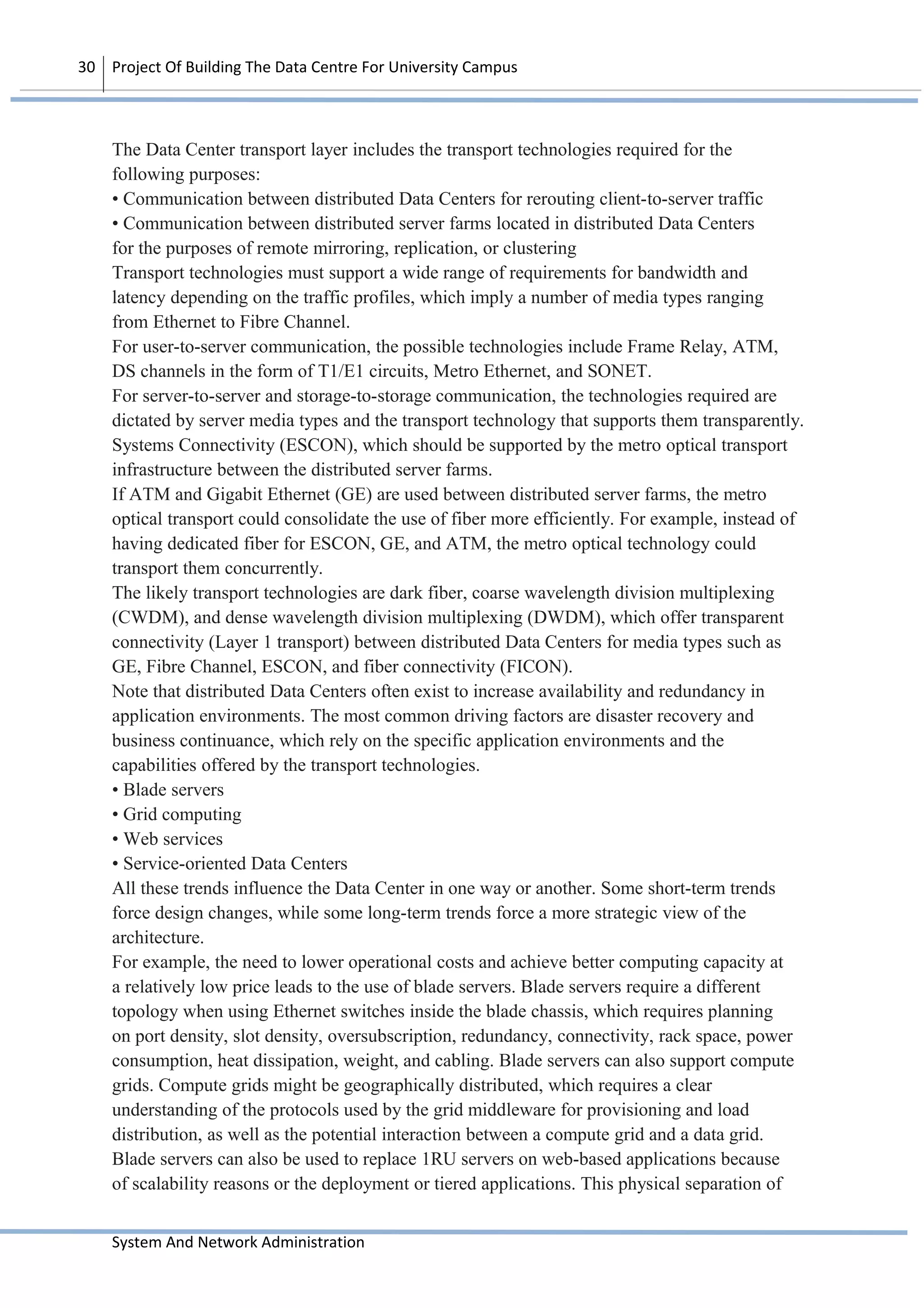 Data Center Proposal (System Network Administration) | DOC
