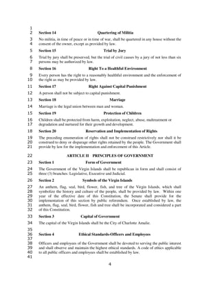 1
2    Section 14                            Quartering of Militia
3    No militia, in time of peace or in time of war, sh...