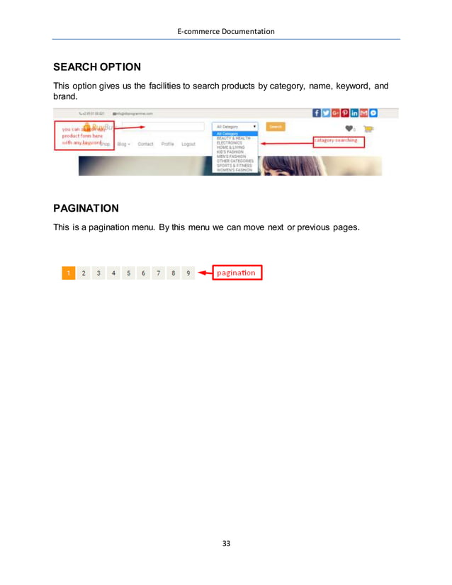 Ecommerce documentation  PDF