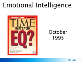 Emotional Intelligence
October
1995
 