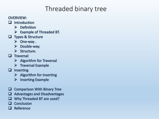 Threaded Binary Tree | PPTX