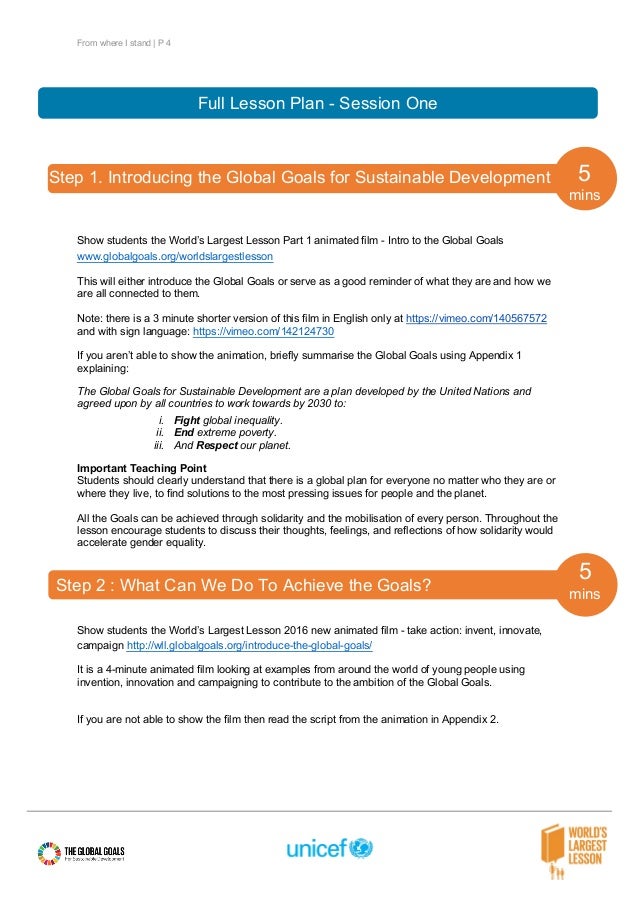 Gender equality lesson plan
