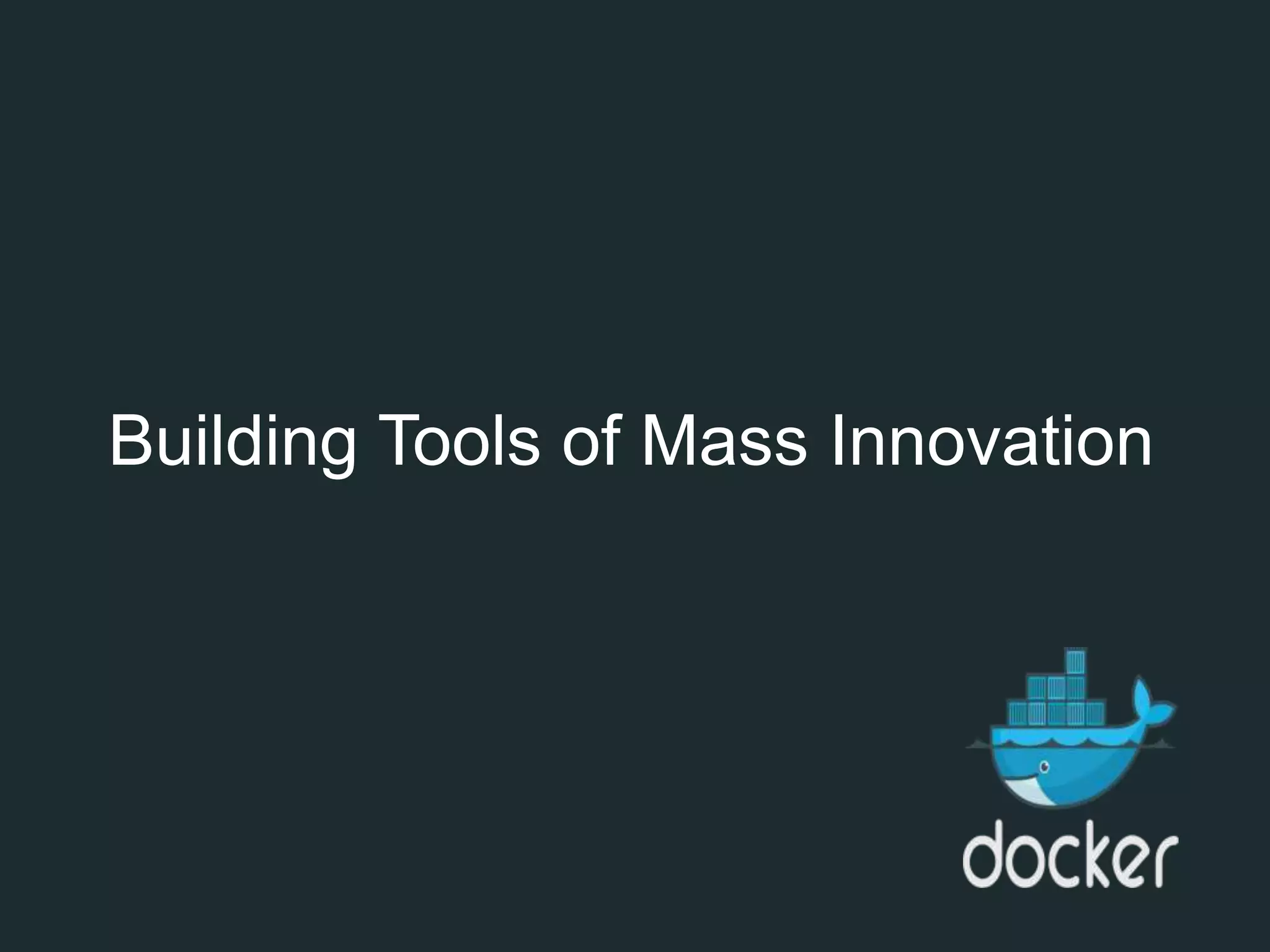 Building Tools of Mass Innovation
 