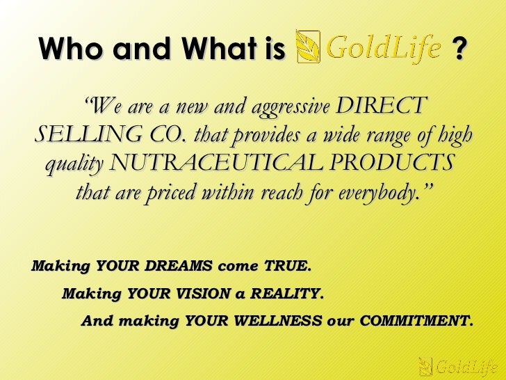 goldlife presentation goldlife presentation