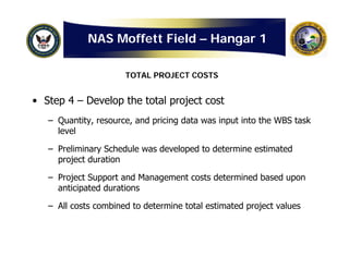 Navy: Hangar One Detailed Cost Estimate
